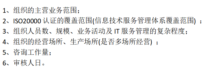 2022年做ISO20000認(rèn)證，這些方面會(huì)涉及費(fèi)用哦！